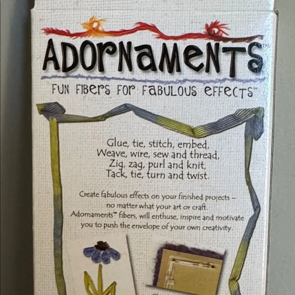 Adornments Blue Fiber Pack EK Success NWT